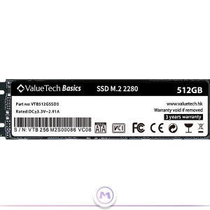 اس اس دی ولیو تک مدل M.2 2280 Basics ظرفیت 512 گیگابایت