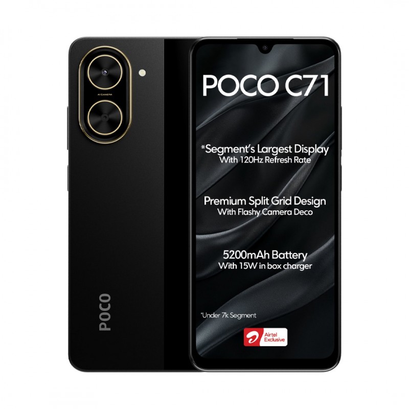 گوشی موبایل شیائومی مدل Poco C71 ظرفیت 128 گیگابایت رم 4 گیگابایت