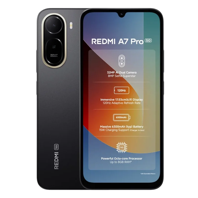 گوشی موبایل شیائومی مدل Redmi A7 Pro 5G ظرفیت 64 گیگابایت رم 4 گیگابایت