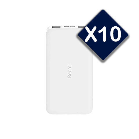 پک 10 عددی پاوربانک شیائومی مدل Redmi  ظرفیت 10000 میلی آمپر ساعت