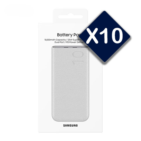 پک 10 عددی پاوربانک سامسونگ مدل EB-P3400 ظرفیت 10000 میلی آمپر
