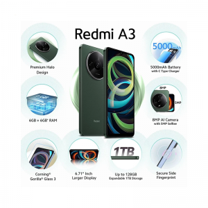 گوشی موبایل شیائومی مدل Redmi A3 ظرفیت ۶۴ گیگابایت رم ۳ گیگابایت