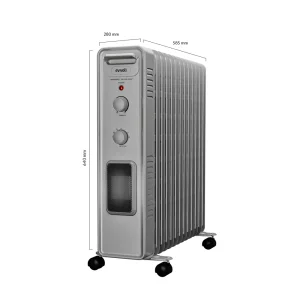 شوفاژ برقی ۱۳ پره ایوولی مدل EVOH-13PTF توربوفن دار