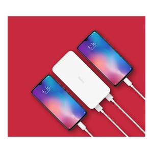 پاوربانک شیائومی مدل Redmi PB200LZM ظرفیت 20000 میلی آمپرساعت به همراه کابل تبدیل microUSB