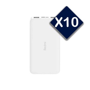 پک 10 عددی پاوربانک شیائومی مدل Redmi  ظرفیت 10000 میلی آمپر ساعت