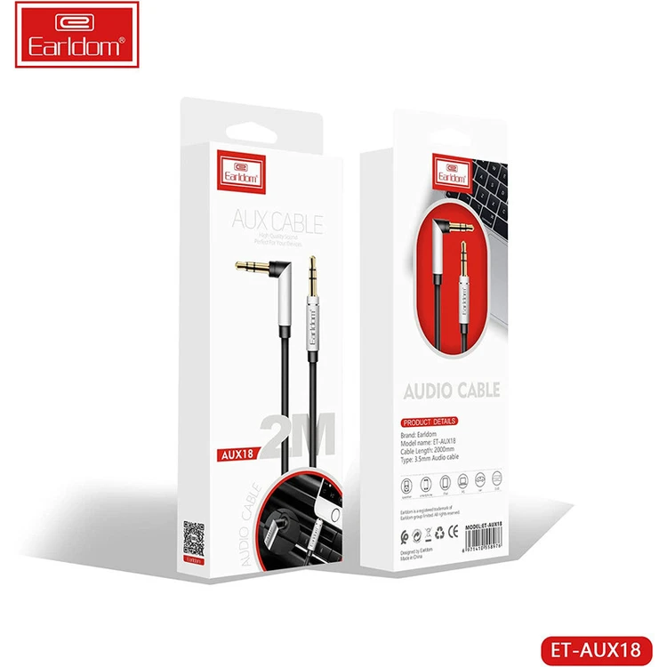 کابل AUX ارلدام مدل AUX18 طول کابل 2 متر