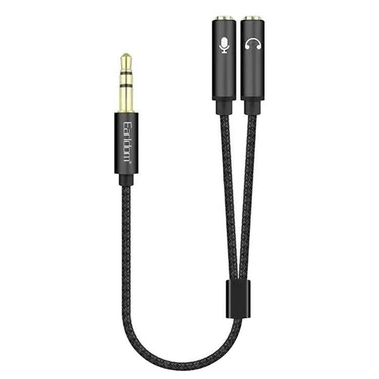 کابل ۱ به ۲ هدفون Earldom ET-AUX202 20cm