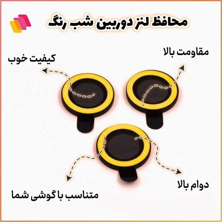 sapphire lens armor گلس شبرنگ محافظ لنز آیفون ۱۲ پرو