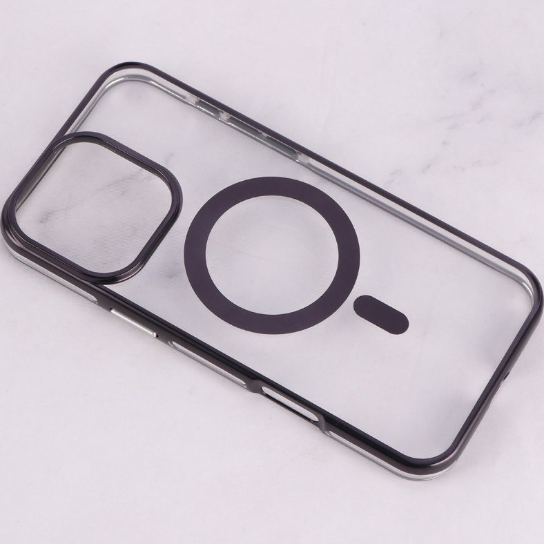 قاب مگ سیف Linex آیفون iPhone 16 Pro Max شفاف دور براق