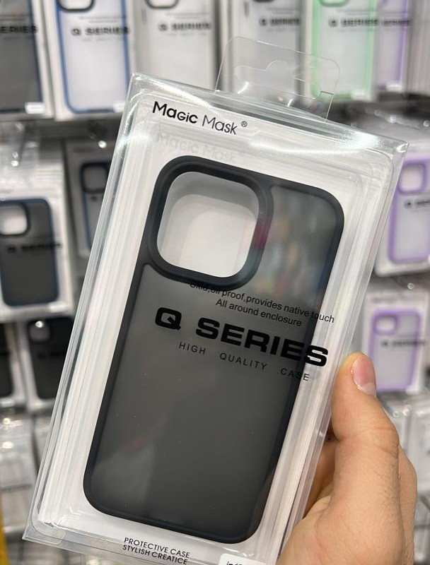 قاب مات مجیک ماسک Magic Mask مدل کیو سریز Q Series دور لنز دار برای آیفون 12 پرومکس