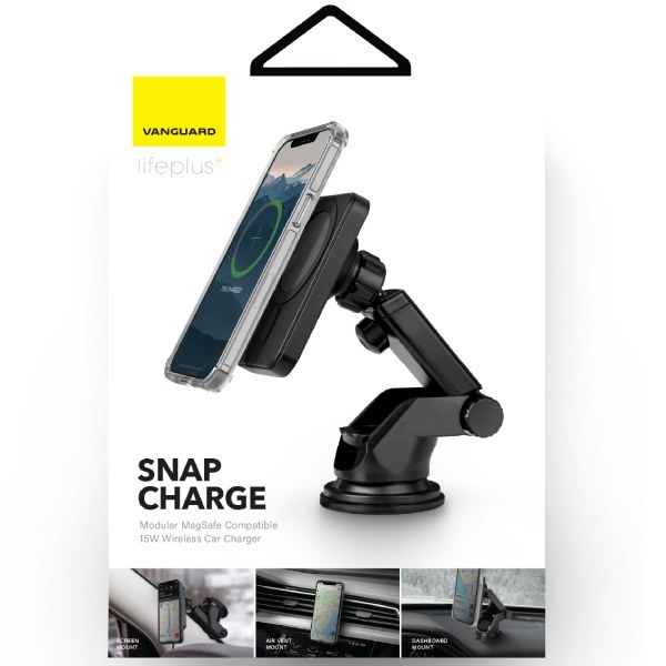 پایه نگهدارنده و شارژر وایرلس گوشی موبایل ویوا مادرید مدل Vanguard SnapCharge