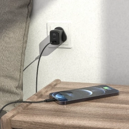 شارژر دیواری 45 وات پاوا مدل Stout Gan Travel Charge به همراه کابل USB-C به لایتنینگ