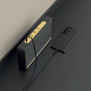کابل مبدل صدای 3.5 میلی متری به تایپ C پاوا مدل NYLON BRAIDED - مشکی