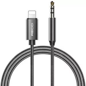 کابل مبدل صدا 3.5 میلیمتری به لایتنینگ رسی RECCI RH02 LIGHTNING TO 3.5 AUX AUDIO CABLE 1M
