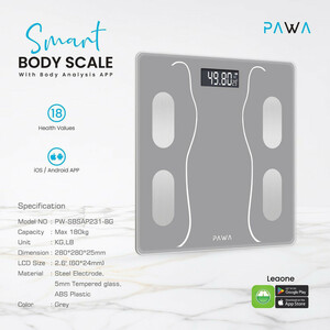 ترازو دیجیتال پاوا مدل PW-SBSAP231-BG