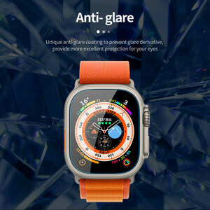 محافظ صفحه نمایش بوف مدل FullGlue-Clear مناسب برای اپل واچ 49 میلی متری سری Ultra