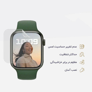 محافظ صفحه نمایش بوف مدل Silicone مناسب برای اپل واچ 41 میلی متری سری 9 / 8 / 7
