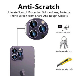 محافظ لنز دوربین بوف مدل  Metal Lens مناسب برای گوشی موبایل اپل iPhone 16 Pro Max / 16 Pro