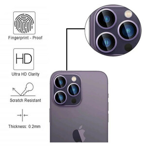 محافظ لنز دوربین بوف مدل  Metal Lens مناسب برای گوشی موبایل اپل iPhone 16 Pro Max / 16 Pro