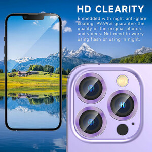 محافظ لنز دوربین بوف مدل metal Lenz مناسب برای گوشی موبایل اپل Iphone 14 Pro Max / 14 Pro