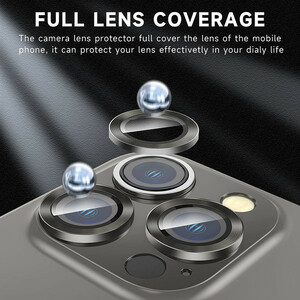 محافظ لنز دوربین بوف مدل metal Lenz مناسب برای گوشی موبایل اپل Iphone 14 Pro Max / 14 Pro