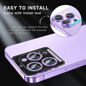 محافظ لنز دوربین بوف مدل metal Lenz مناسب برای گوشی موبایل اپل Iphone 14 Pro Max / 14 Pro