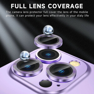 محافظ لنز دوربین بوف مدل metal Lenz مناسب برای گوشی موبایل اپل Iphone 14 Pro Max / 14 Pro