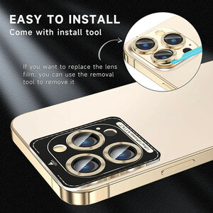 محافظ لنز دوربین بوف مدل metal Lenz مناسب برای گوشی موبایل اپل Iphone 14 Pro Max / 14 Pro
