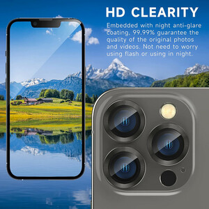محافظ لنز دوربین بوف مدل metal Lenz مناسب برای گوشی موبایل اپل Iphone 14 Pro Max / 14 Pro
