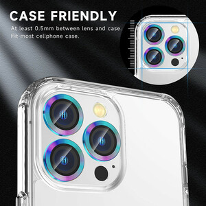 محافظ لنز دوربین بوف مدل metal Lenz مناسب برای گوشی موبایل اپل Iphone 14 Pro Max / 14 Pro