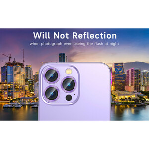 محافظ لنز دوربین بوف مدل metal Lenz مناسب برای گوشی موبایل اپل Iphone 14 Pro Max / 14 Pro
