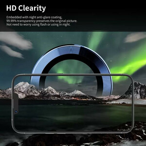 محافظ لنز دوربین بوف مدل metal Lenz مناسب برای گوشی موبایل اپل Iphone 14 Pro Max / 14 Pro