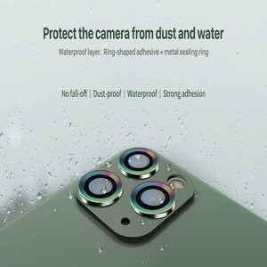 محافظ لنز دوربین بوف مدل metal lens مناسب برای گوشی موبایل اپل Iphone 12 Pro Max