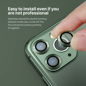 محافظ لنز دوربین بوف مدل metal lens مناسب برای گوشی موبایل اپل Iphone 12 Pro Max