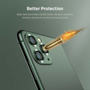 محافظ لنز دوربین بوف مدل metal lens مناسب برای گوشی موبایل اپل Iphone 12 Pro Max