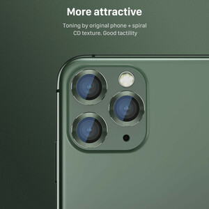 محافظ لنز دوربین بوف مدل metal lens مناسب برای گوشی موبایل اپل Iphone 12 Pro Max