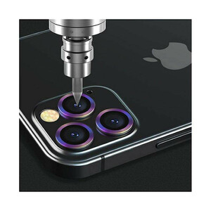 محافظ لنز دوربین بوف مدل metal lens مناسب برای گوشی موبایل اپل Iphone 12 Pro Max