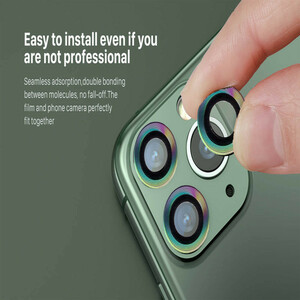 محافظ لنز دوربین بوف مدل metal lens مناسب برای گوشی موبایل اپل Iphone 12 Pro Max