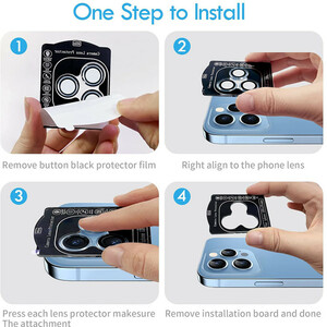 محافظ لنز دوربین بوف مدل metal lens مناسب برای گوشی موبایل اپل Iphone 12 Pro Max