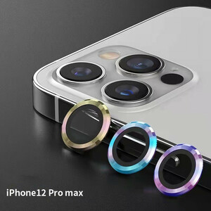 محافظ لنز دوربین بوف مدل metal lens مناسب برای گوشی موبایل اپل Iphone 12 Pro Max