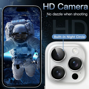 محافظ لنز دوربین راکی مایل مدل CAM-4 مناسب برای گوشی موبایل اپل iPhone 15 Pro / 15 ProMax