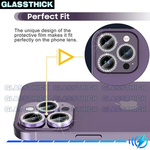 محافظ لنز دوربین گلستیک مدل Ring-Diamond مناسب برای گوشی موبایل اپل Iphone 11 Pro / 11 Pro Max