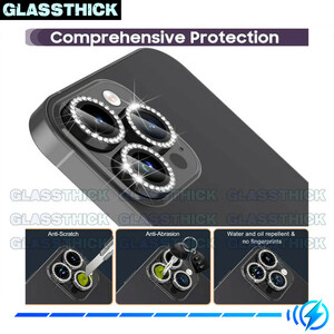 محافظ لنز دوربین گلستیک مدل Ring-Diamond مناسب برای گوشی موبایل اپل Iphone 11 Pro / 11 Pro Max