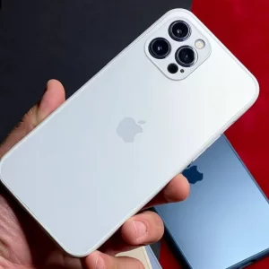 گارد سیلیکونی پشت گلس مات iPhone pro 13