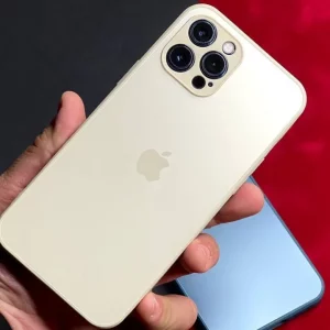 گارد سیلیکونی پشت گلس مات iPhone promax 12