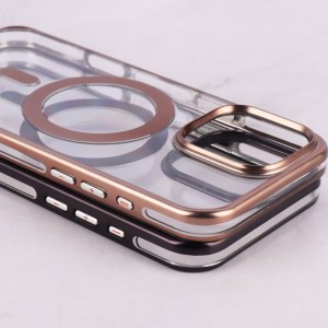 قاب مگ سیف Linex آیفون iPhone 16 Pro Max شفاف دور براق