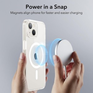 قاب مگ سیف Linex آیفون iPhone 16 Pro Max شفاف دور براق