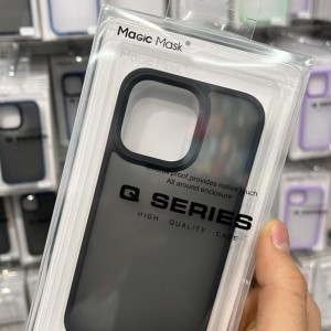 قاب مات مجیک ماسک Magic Mask مدل کیو سریز Q Series دور لنز دار برای آیفون ۱۳ پرو