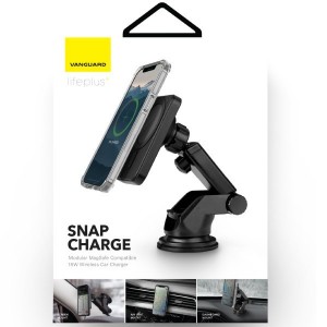 پایه نگهدارنده و شارژر وایرلس گوشی موبایل ویوا مادرید مدل Vanguard SnapCharge