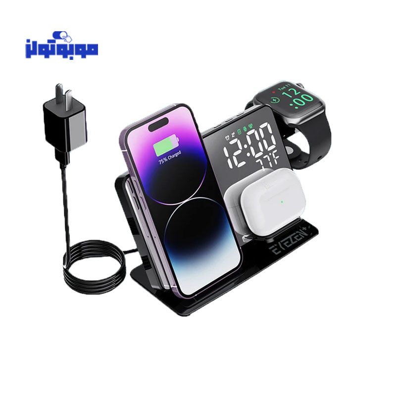 شارژر رومیزی و ساعت اِیزن مدل EM-01